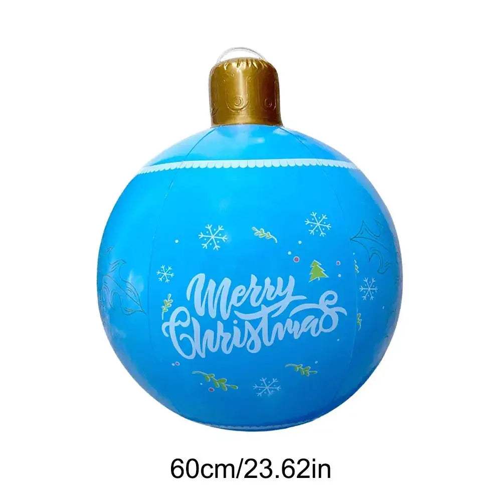 Giant Inflatable Christmas Ball Outdoor Decoration Easy Setup - ToylandEU