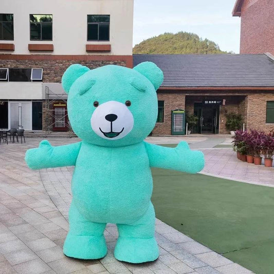 Giant Inflatable Teddy Bear Costume for Adults with Accessories - ToylandEU