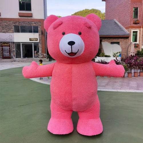 Giant Inflatable Teddy Bear Costume for Adults with Accessories - ToylandEU