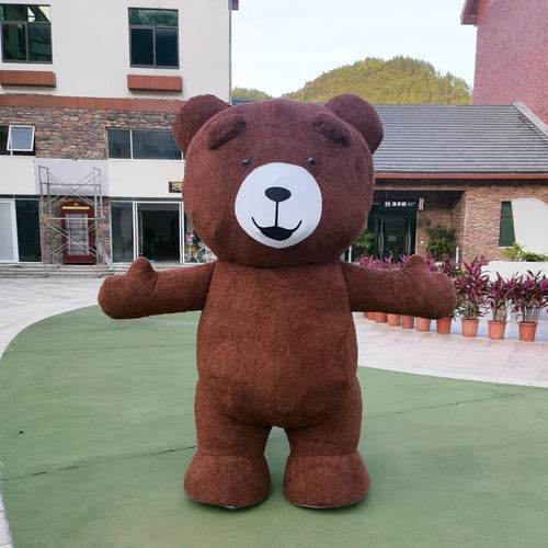 Giant Inflatable Teddy Bear Costume for Adults with Accessories - ToylandEU