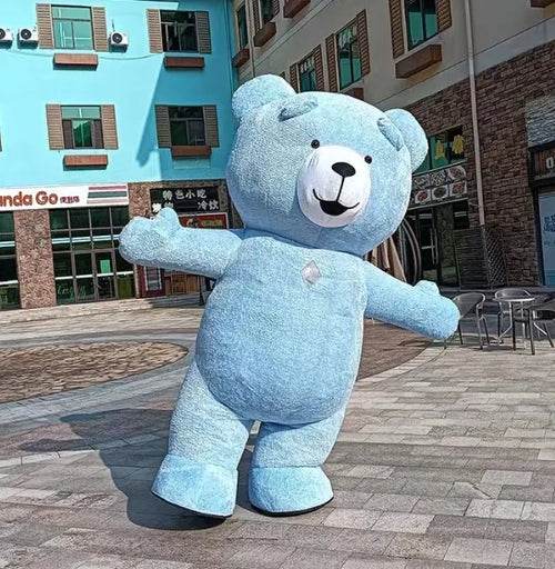 Giant Inflatable Teddy Bear Costume for Adults with Accessories - ToylandEU