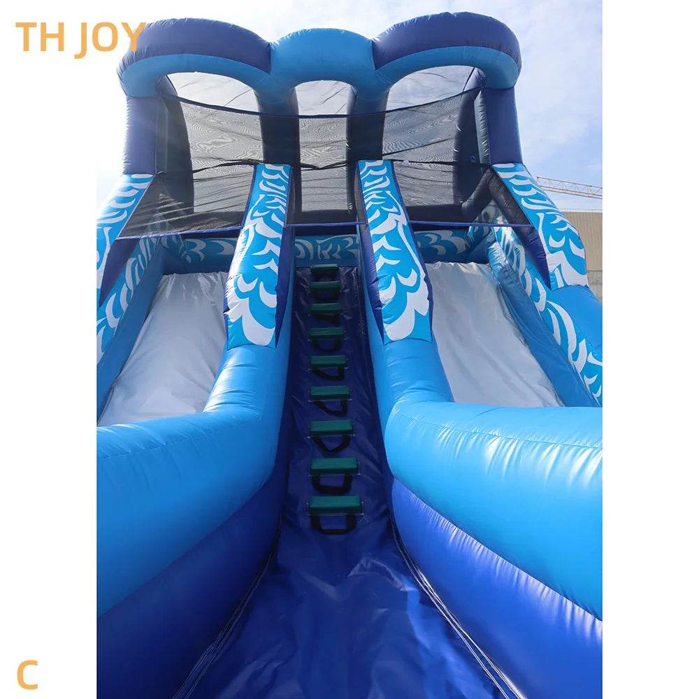 Giant Inflatable Water Slide Dual Lanes Amusement for Kids N Adults - ToylandEU