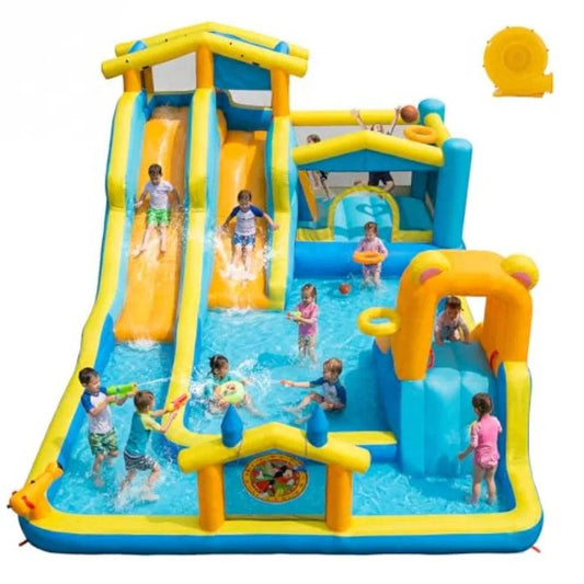  Giant Inflatable Water Slide for Backyard Dual Slides -  ToylandEU™