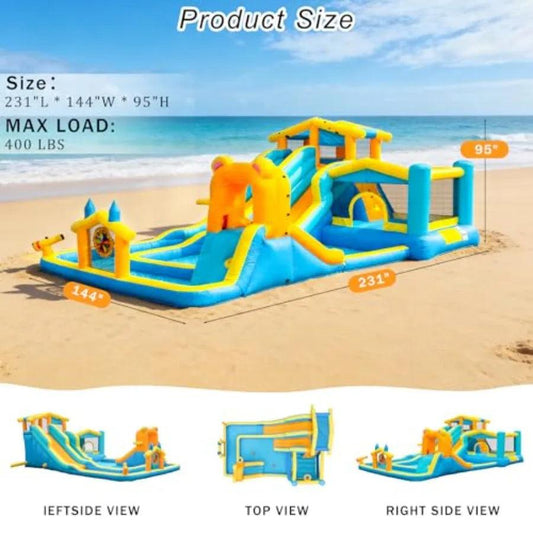  Giant Inflatable Water Slide for Backyard Dual Slides -  ToylandEU™