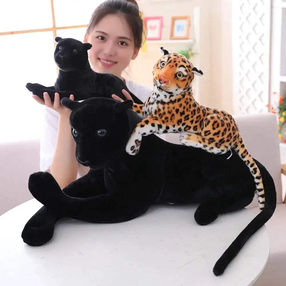 Giant Lifelike Panther Plush Toy For Kids With Realistic Fur - ToylandEU