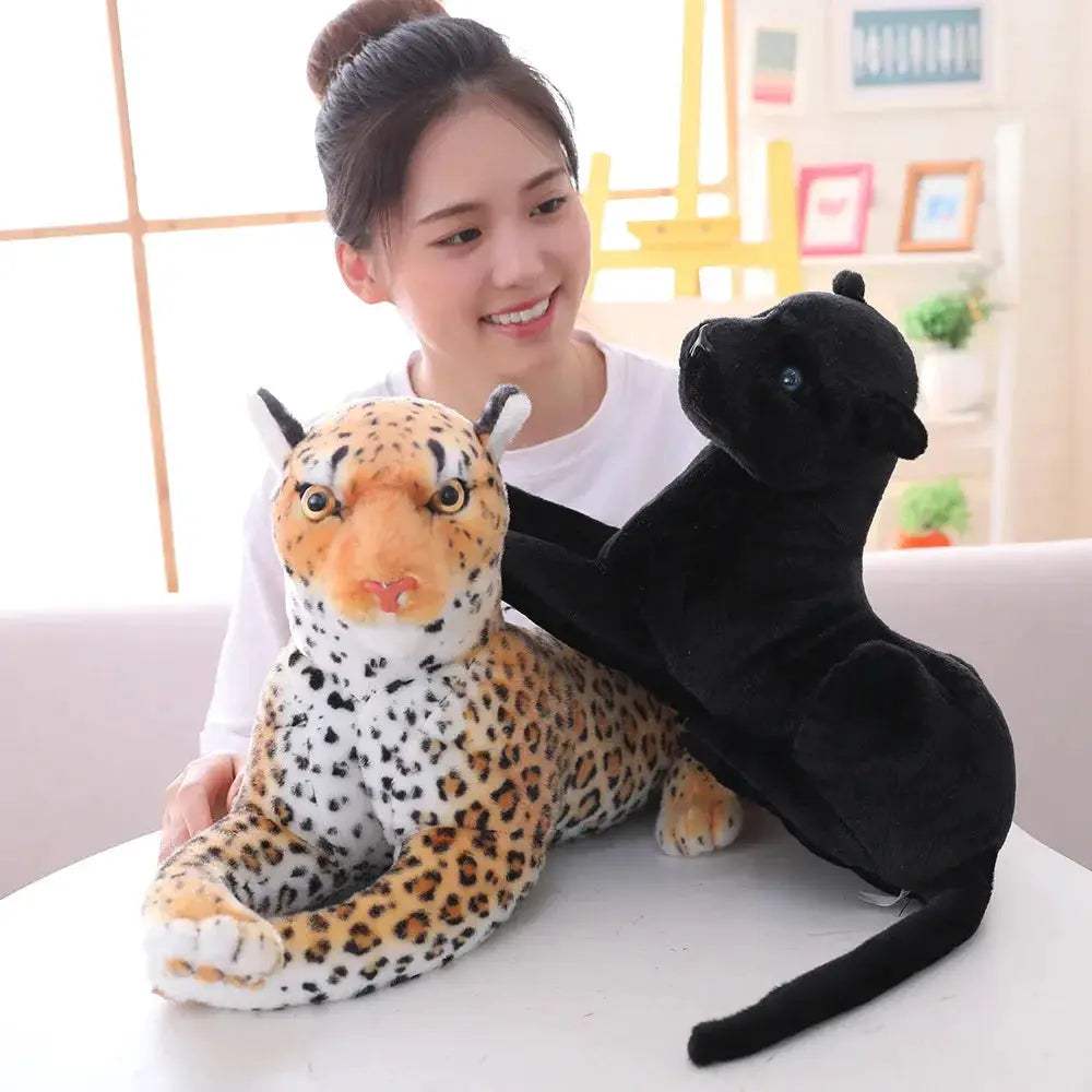 Giant Lifelike Panther Plush Toy For Kids With Realistic Fur - ToylandEU