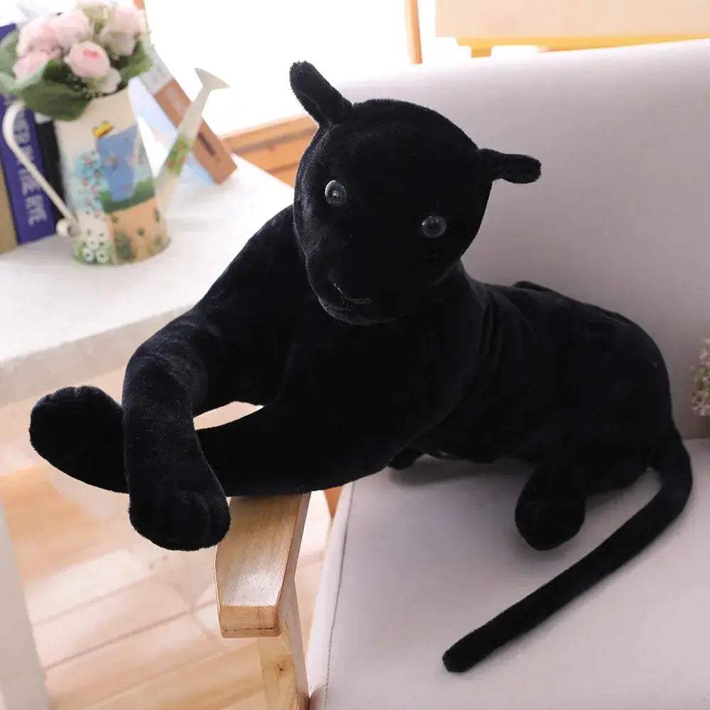 Giant Lifelike Panther Plush Toy For Kids With Realistic Fur - ToylandEU