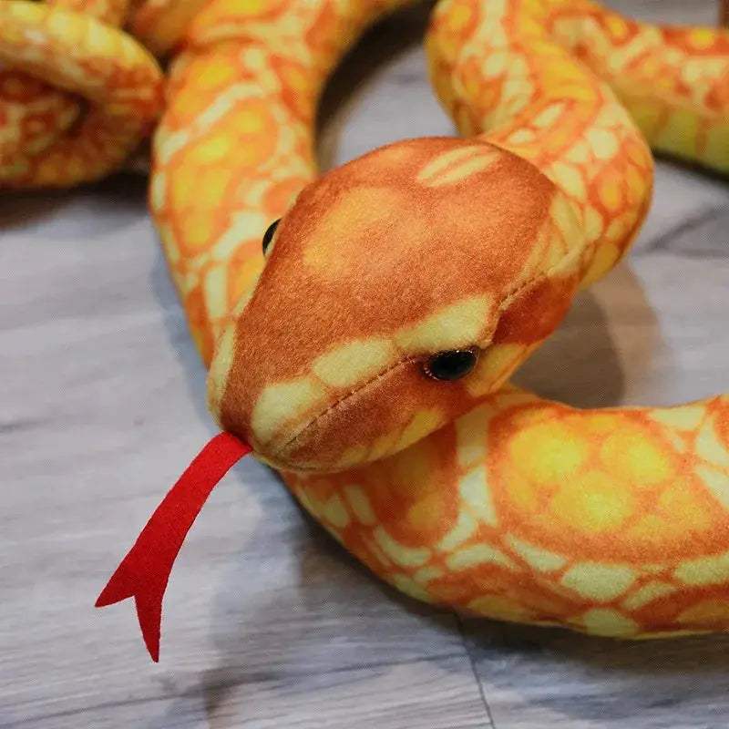 Giant Long Snake Plush Toy For Kids Halloween Family Fun - ToylandEU