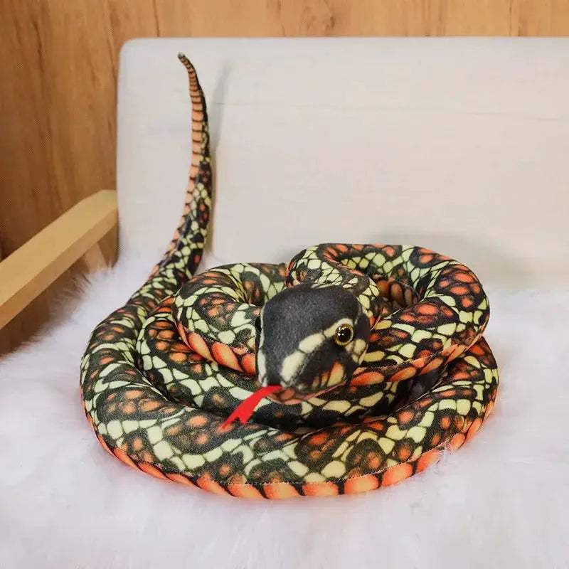 Giant Long Snake Plush Toy For Kids Halloween Family Fun - ToylandEU