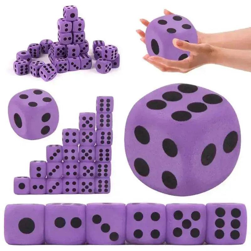 Giant Outdoor Foam Dice - Fun 3.8CM Cubes for Kids' Parties and Games -  ToylandEU™