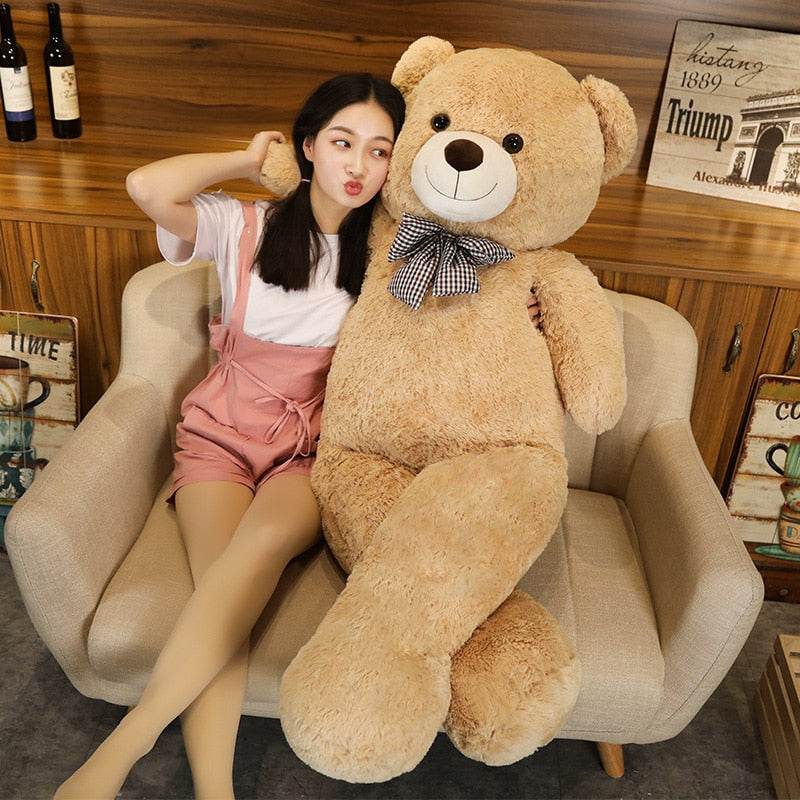 Giant Plush American Bear - Soft & Huggable Stuffed Teddy for All Ages - ToylandEU