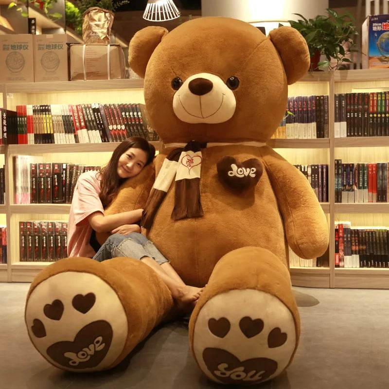 Giant Plush Bear Toy Soft Kawaii Design Perfect Gift for Birthdays and Valentine's Day - ToylandEU