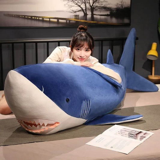 Giant Plush Shark Toy - Cuddly Sea Creature Doll for Snuggly Sleep - ToylandEU