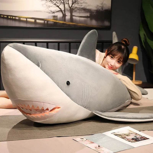 Giant Plush Shark Toy - Cuddly Sea Creature Doll for Snuggly Sleep - ToylandEU