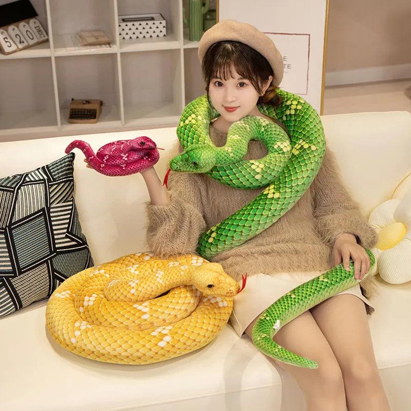  Giant Plush Snake Realistic Boa Cobra 300cm Plush Toy 