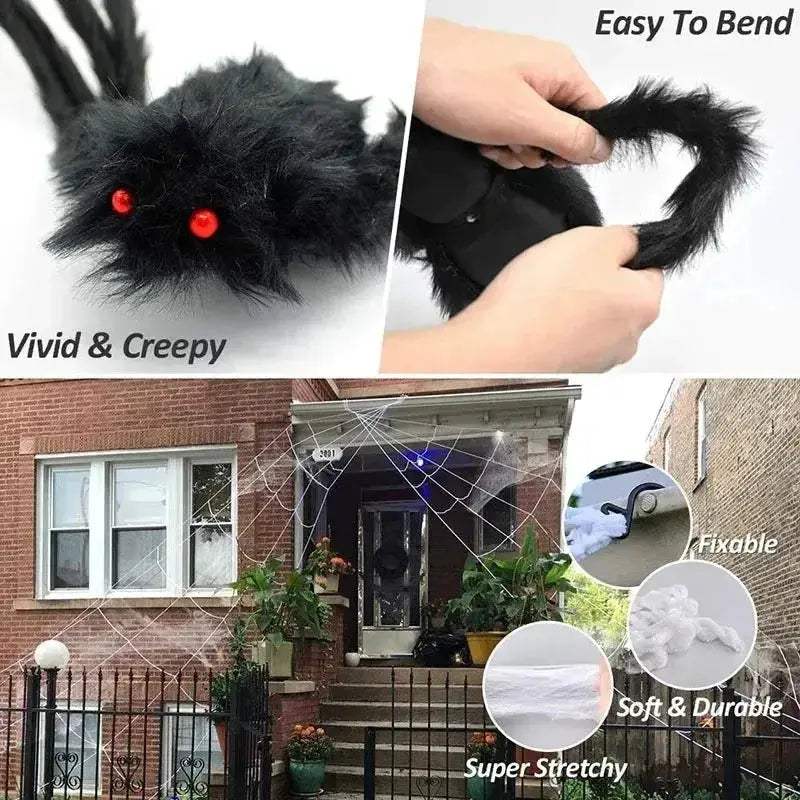  Giant Plush Spider Outdoor Halloween Prop -  ToylandEU™