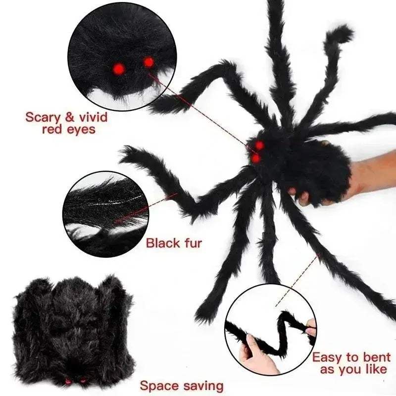  Giant Plush Spider Outdoor Halloween Prop -  ToylandEU™