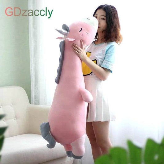 Giant Plush Unicorn with Silver Horn - High-Quality Soft Toy - ToylandEU