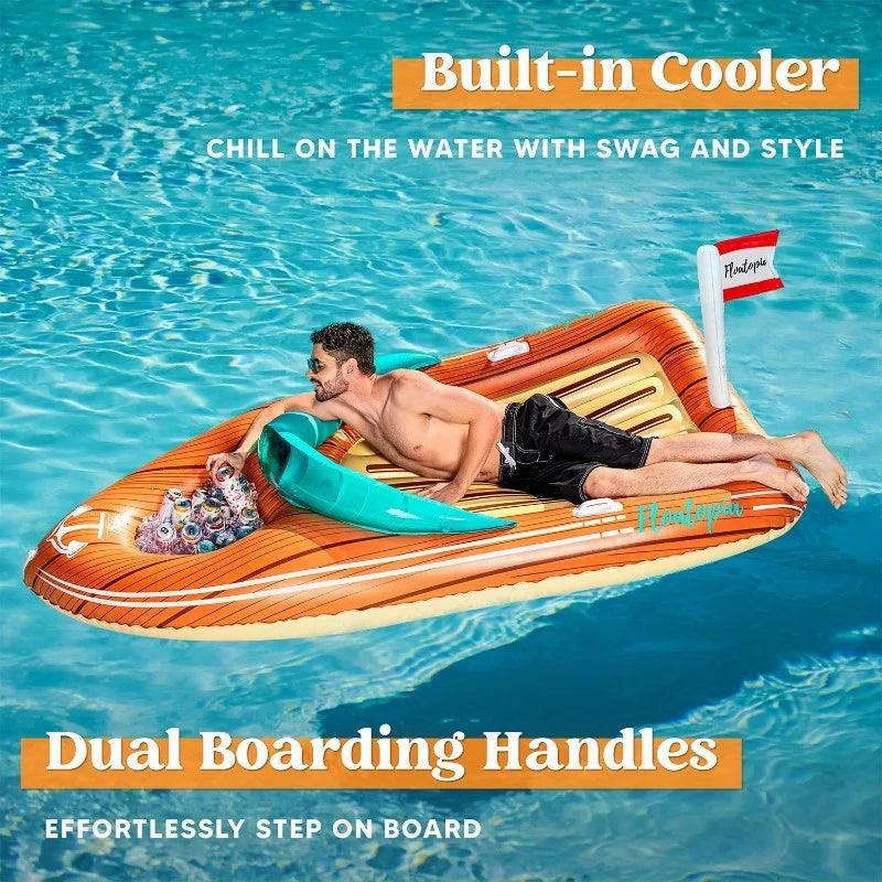 Giant Pool Float | Built-In Cooler | Toylandeu™