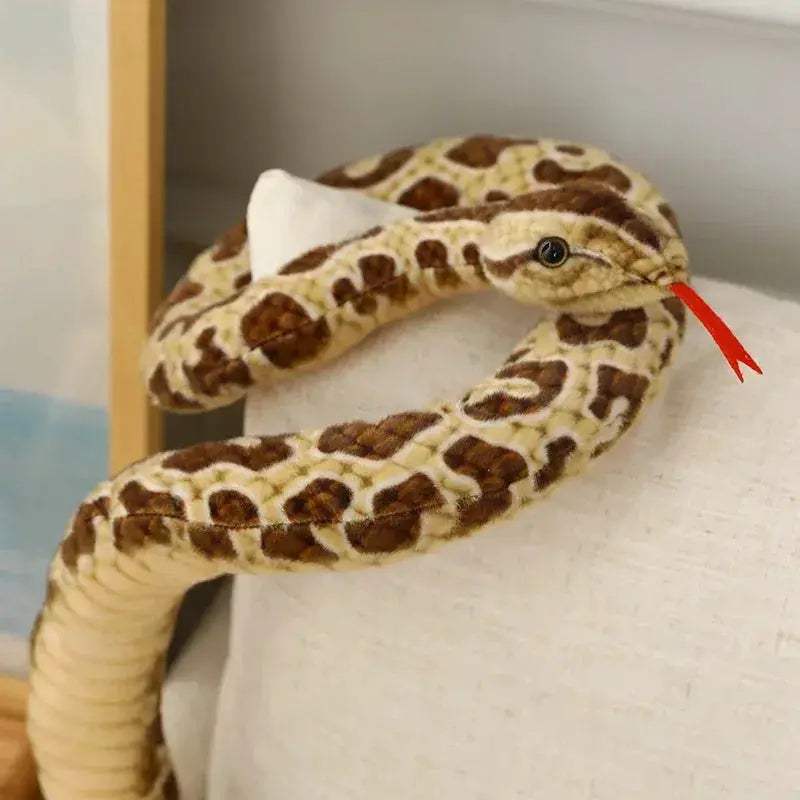 Giant Python Plush Toy 200cm Realistic Stuffed Snake - ToylandEU