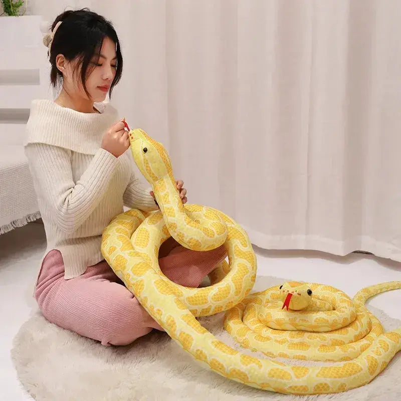 Giant Python Plush Toy for Home Decor and Cozy Comfort - ToylandEU