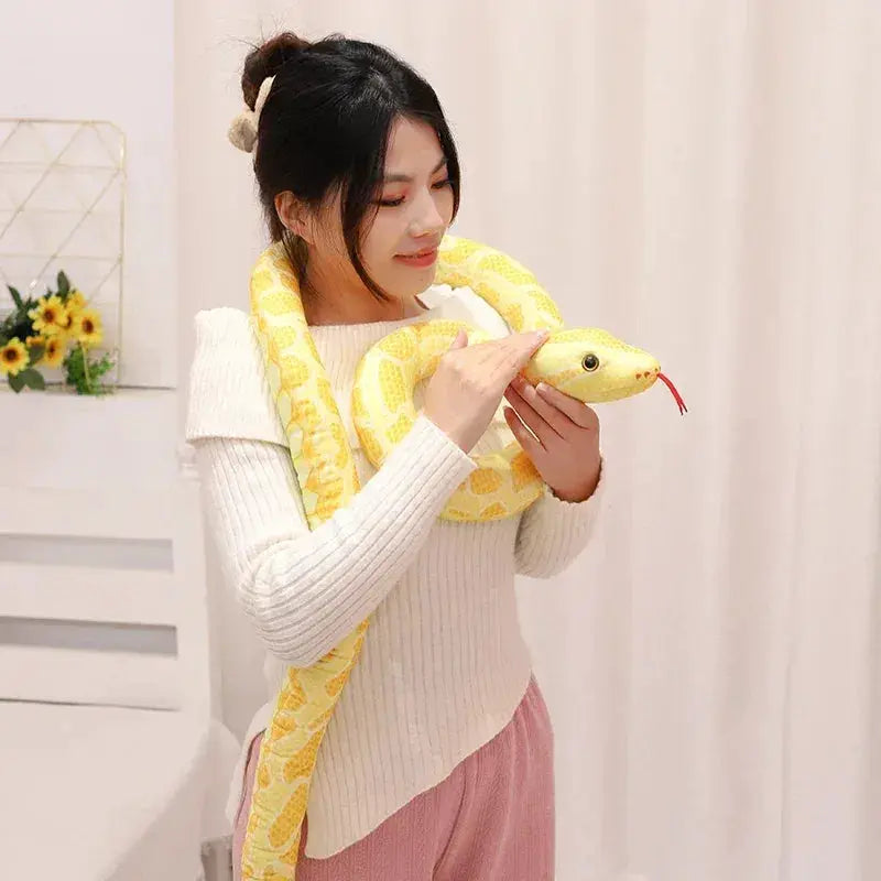 Giant Python Plush Toy for Home Decor and Cozy Comfort - ToylandEU