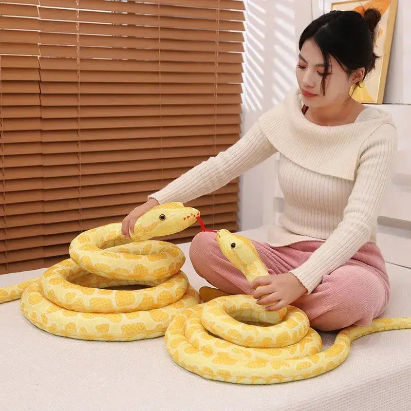 Giant Python Plush Toy for Home Decor and Cozy Comfort - ToylandEU