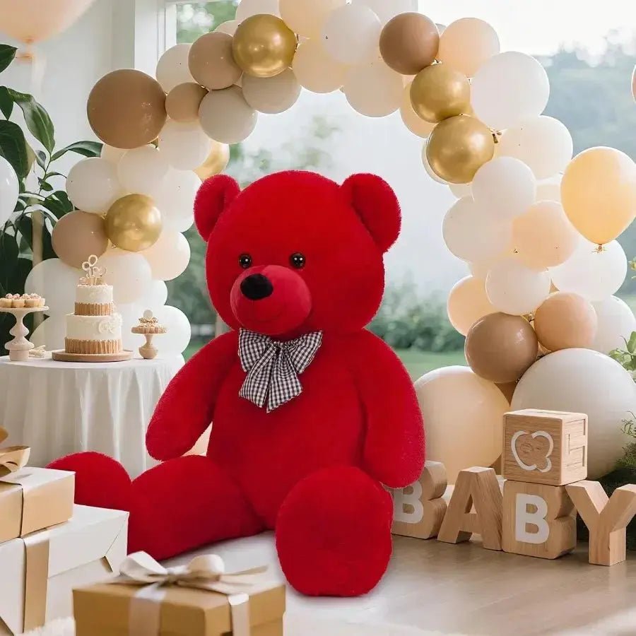 Giant Red Teddy Bear Plush Toy 47 Inch Cuddly Gift - ToylandEU