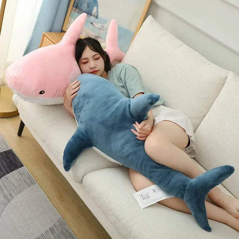 Giant Shark Plush Toy Reading Pillow For Kids Gift Idea - ToylandEU