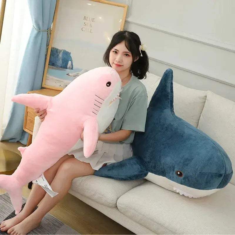 Giant Shark Plush Toy Reading Pillow For Kids Gift Idea - ToylandEU