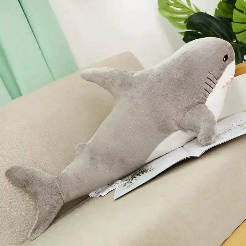 Giant Shark Plush Toy Reading Pillow For Kids Gift Idea - ToylandEU