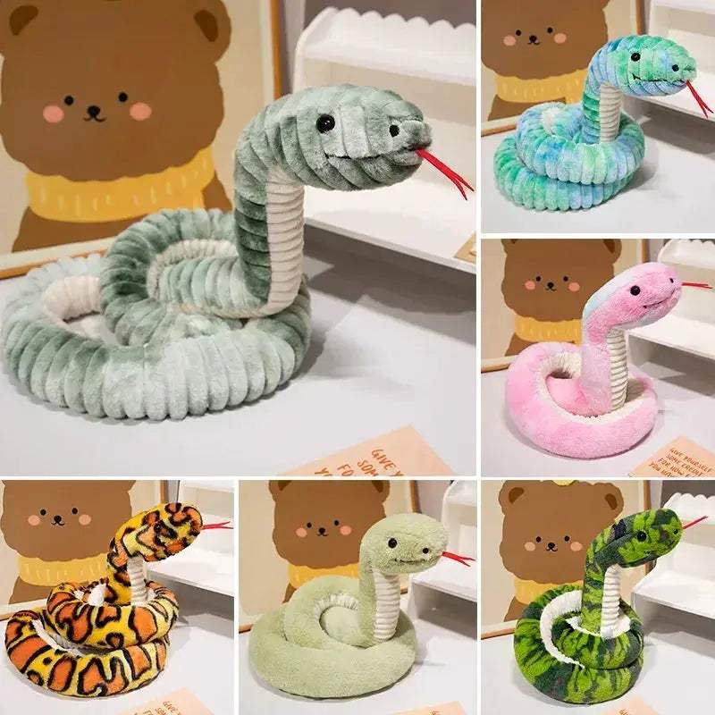 Giant Simulated Snake Plush Pillow 120 to 180cm Soft Gift - ToylandEU