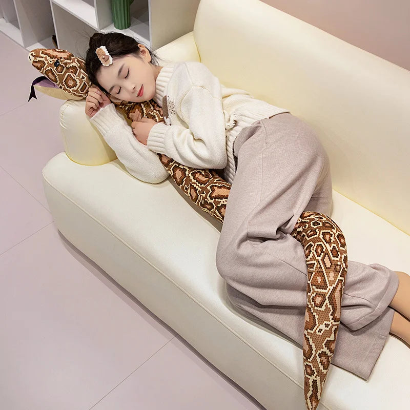 Giant Snake Plush Hand Puppet Toy For Kids And Decor - ToylandEU