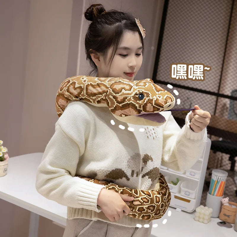 Giant Snake Plush Hand Puppet Toy For Kids And Decor - ToylandEU