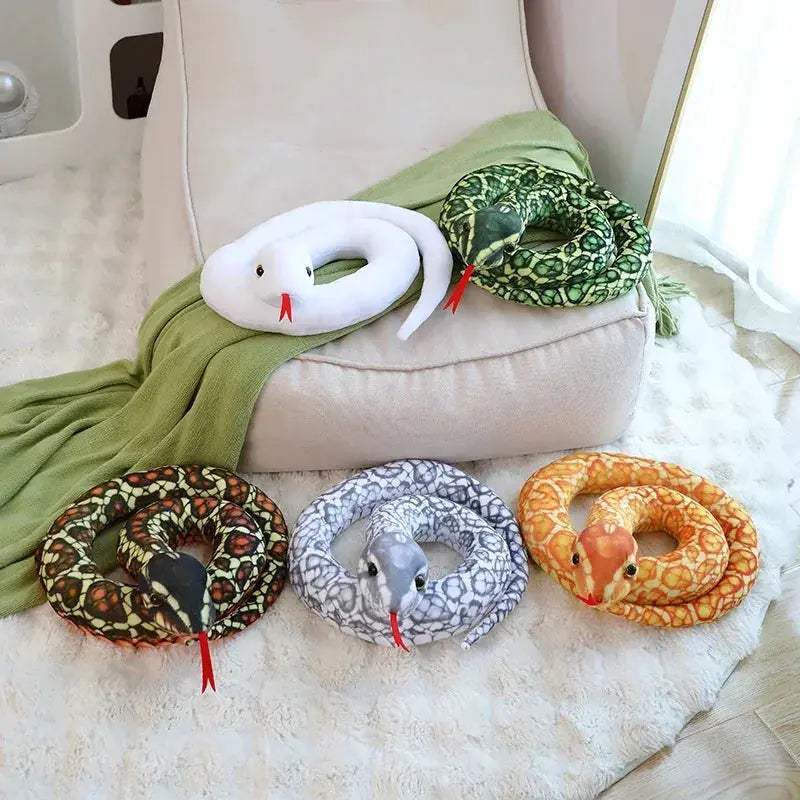 Giant Snake Plush Toy 110-300cm Soft Stuffed Animal - ToylandEU