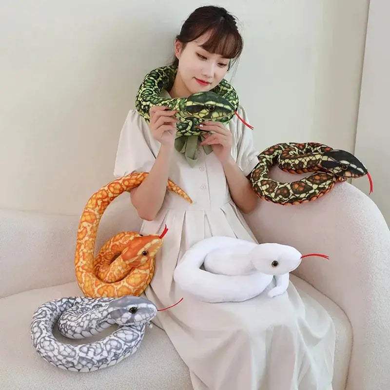Giant Snake Plush Toy 110-300cm Soft Stuffed Animal - ToylandEU