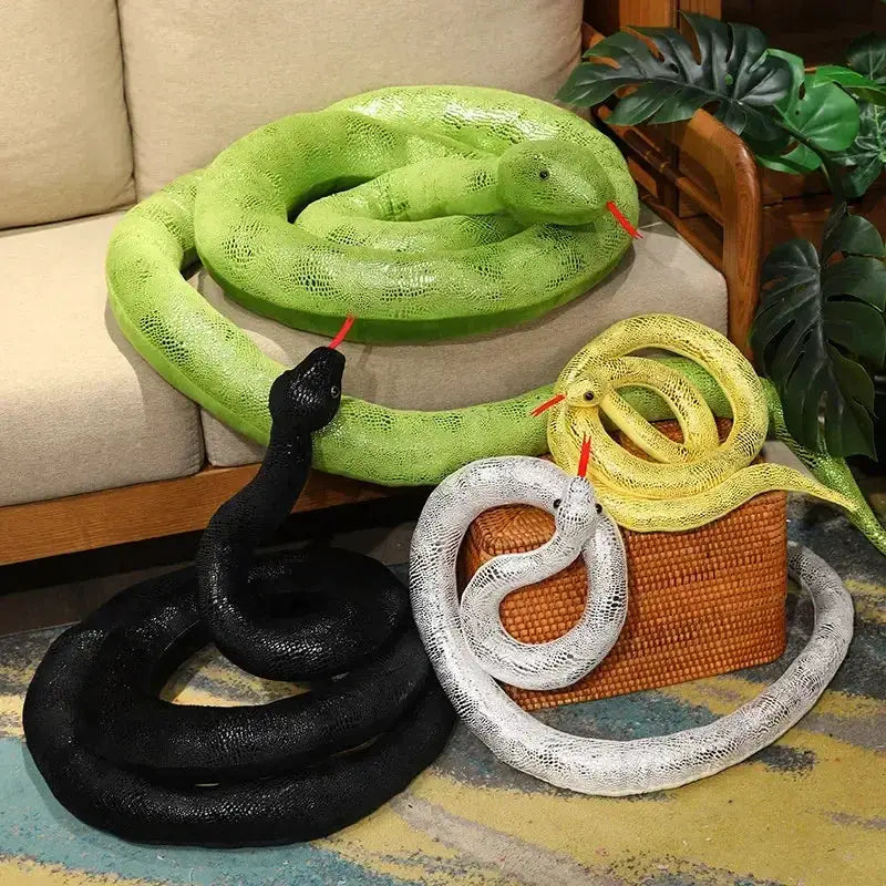 Giant Snake Plush Toy Tall Stuffed Animal For Halloween Gift - ToylandEU