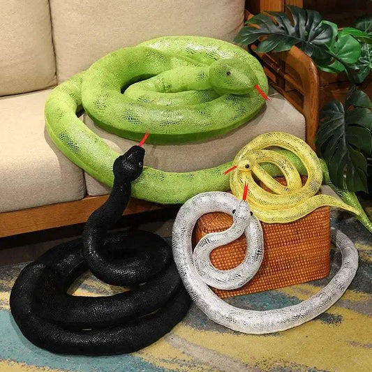 Giant Snake Plush Toy Tall Stuffed Animal For Halloween Gift - ToylandEU
