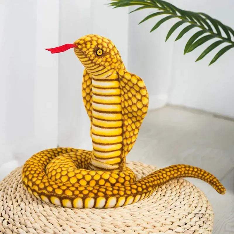 Giant Soft Plush Snake Toy 200cm 300cm Golden Python - ToylandEU