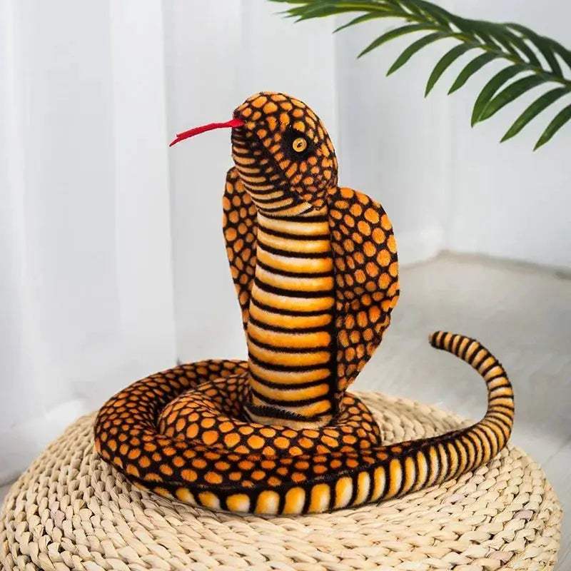 Giant Soft Plush Snake Toy 200cm 300cm Golden Python - ToylandEU