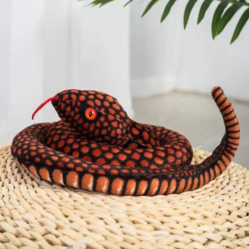 Giant Soft Plush Snake Toy 200cm 300cm Golden Python - ToylandEU