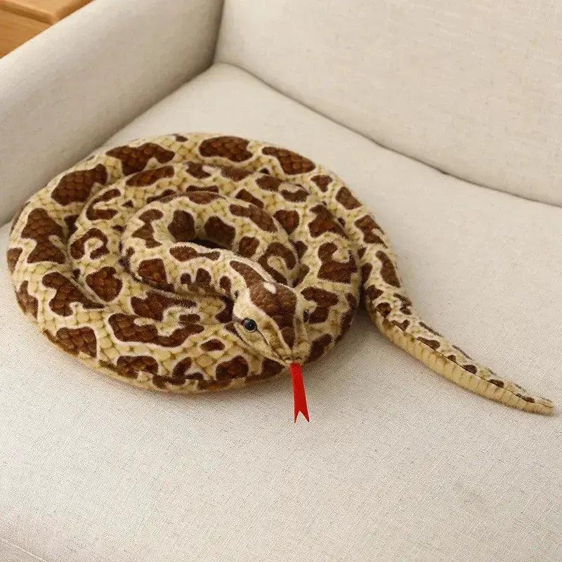  Giant Soft Plush Snake Toy 200cm Golden Python CE -  ToylandEU™