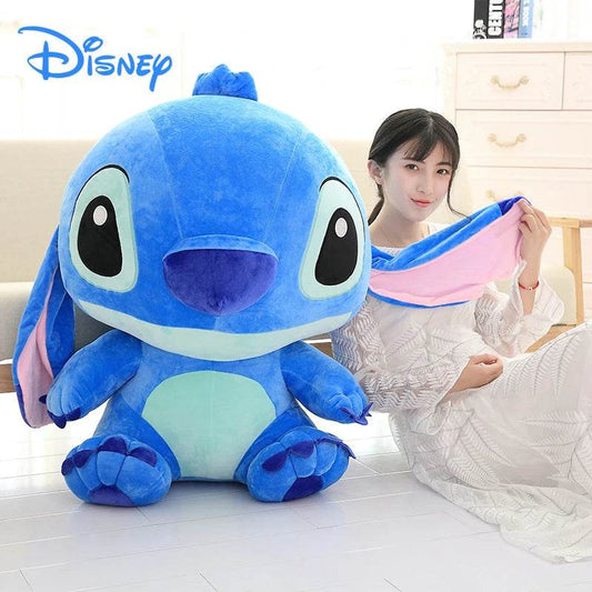 Giant Stitch Plush Toy - Adorable Kawaii Blue Pink Elf Doll - ToylandEU
