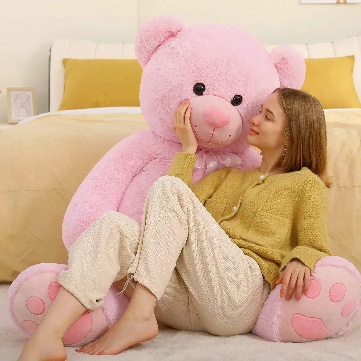  Giant Teddy Bear Pink Plush 5 Feet Valentines Gift -  ToylandEU™