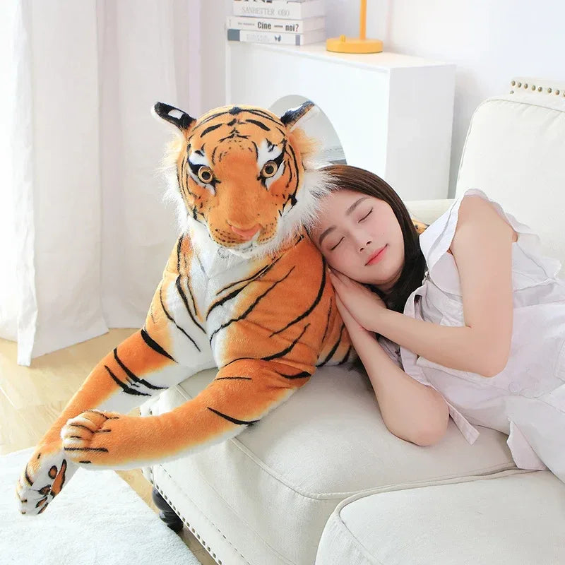 Giant Tiger Dog Plush Pillow Realistic Soft Toy Gift - ToylandEU