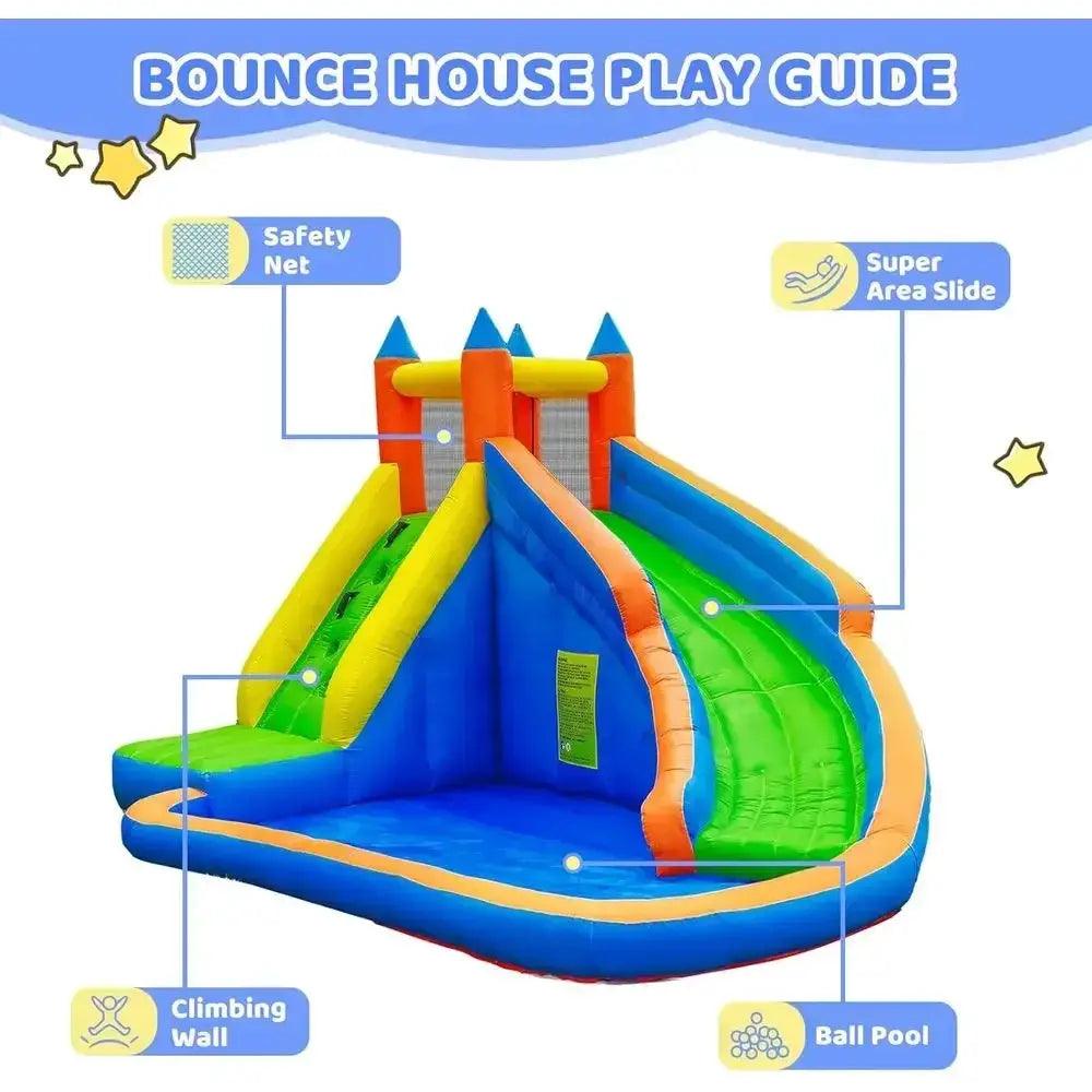  Giant Water Slide For Kids Backyard Climbing Wall -  ToylandEU™