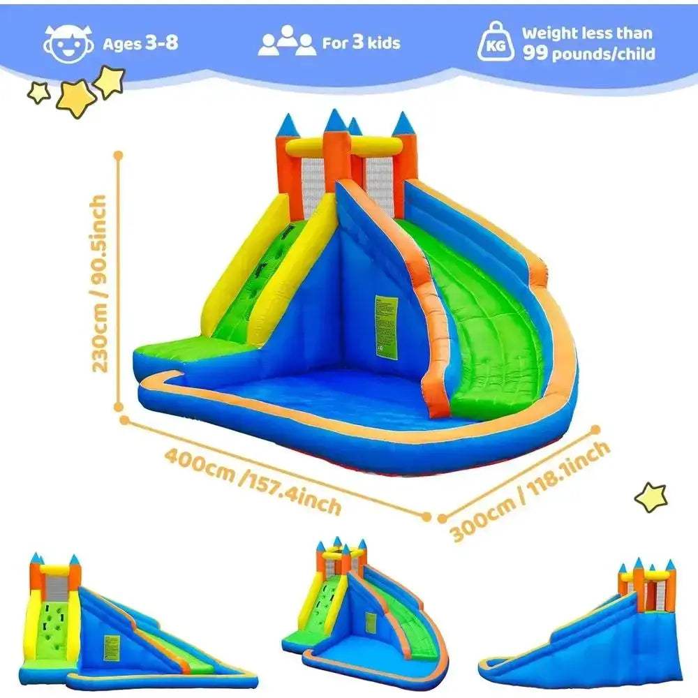 Giant Water Slide For Kids Backyard With Climbing Wall - ToylandEU