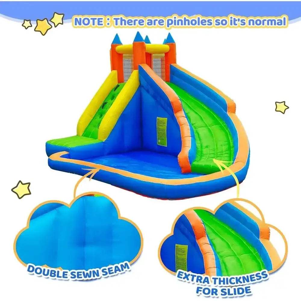 Giant Water Slide For Kids Backyard With Climbing Wall - ToylandEU