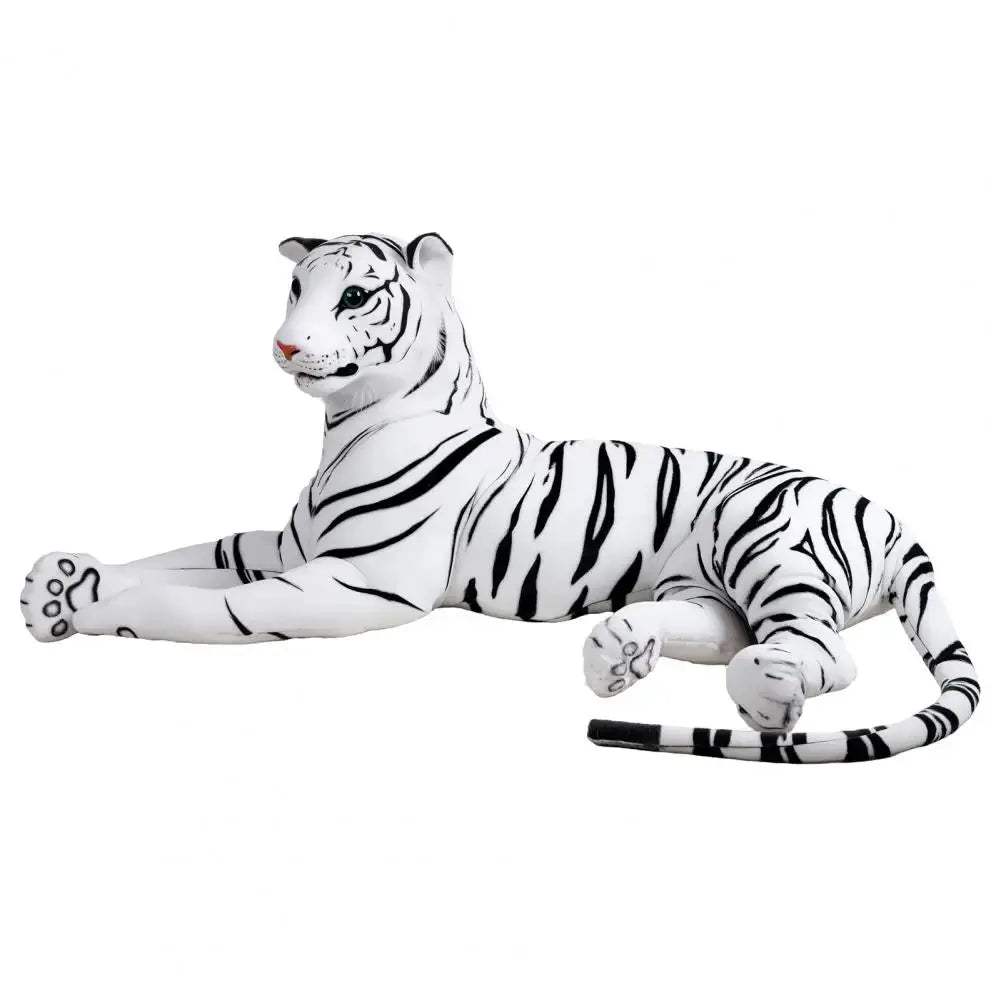 Giant White Tiger Pillow Life Size Plush Toy For Huggable Comfort - ToylandEU
