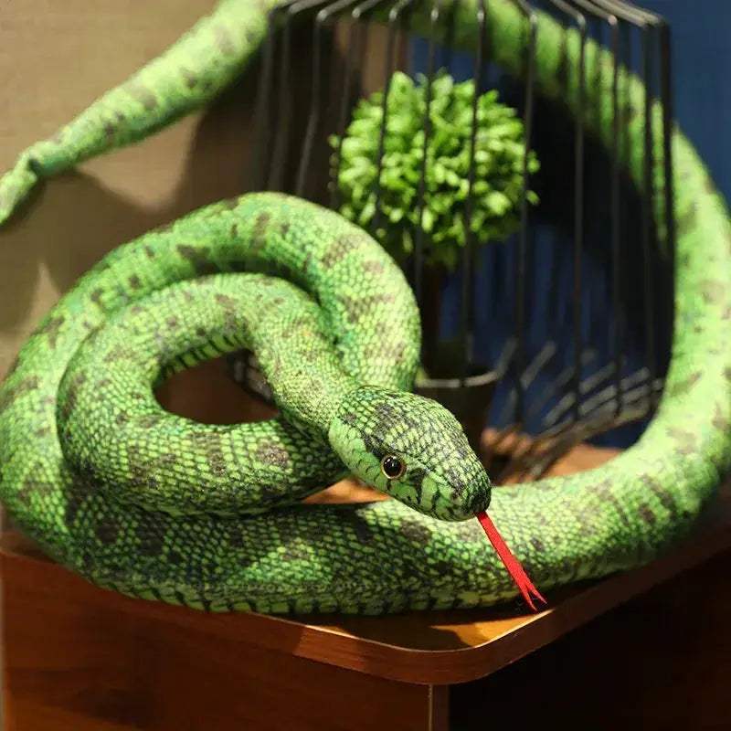 Gigantic 110 To 300cm Realistic Snake Plush Toy Soft Cushion - ToylandEU